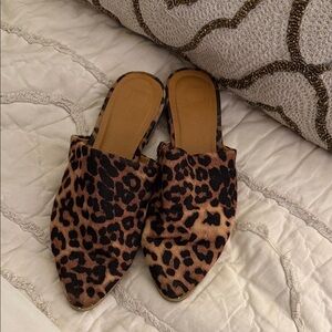 Leopard Print Mules